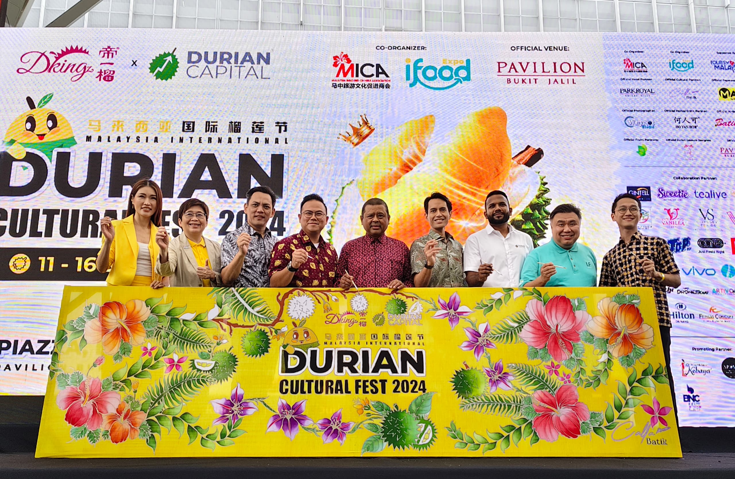 4th Malaysia International Durian & Cultural Fest 2024 : Biggest Durian Buffet with YB Datuk Manoharan Periasamy, Director General of Tourism Malaysia & Amber Chia, MIDCF Brand Event Ambassador