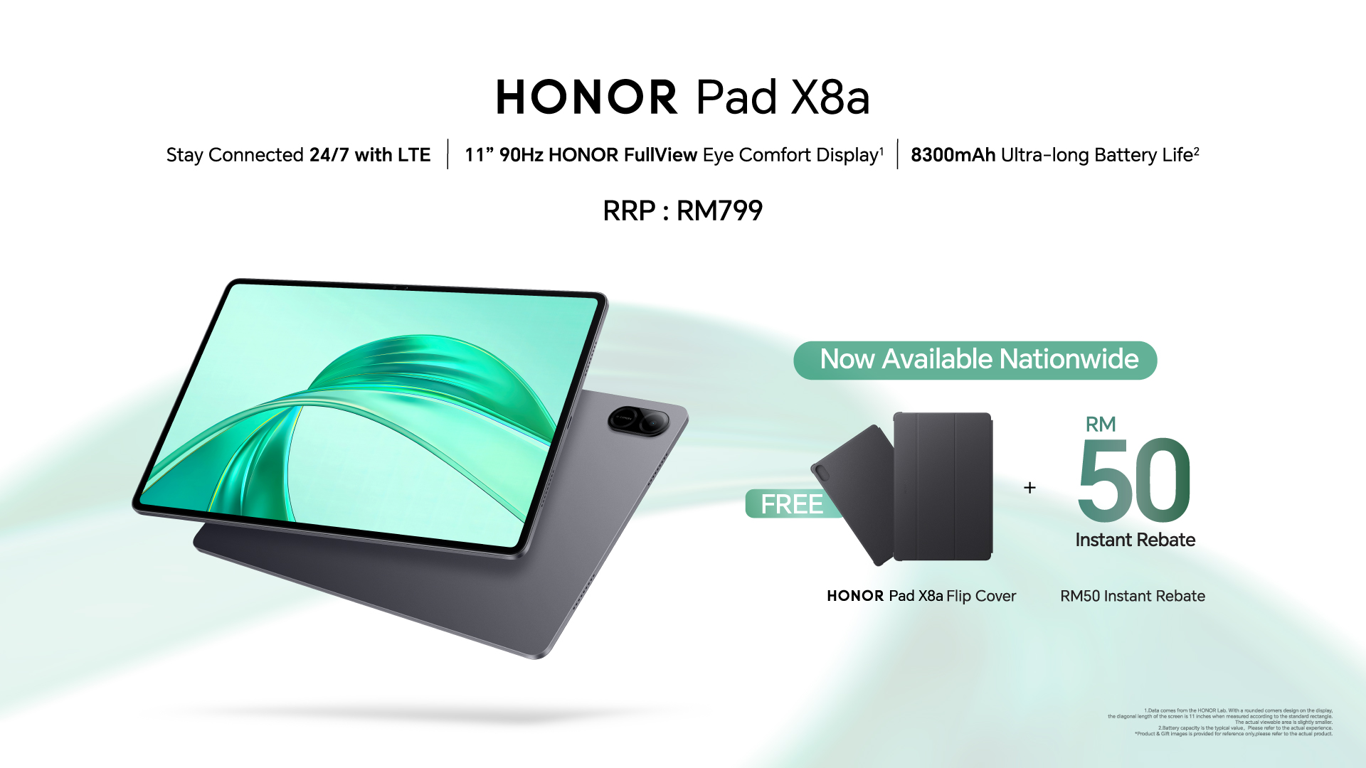 HONOR Launches New Tablets, HONOR Pad X8a Available in LTE and Kids Edition Starting at RM699