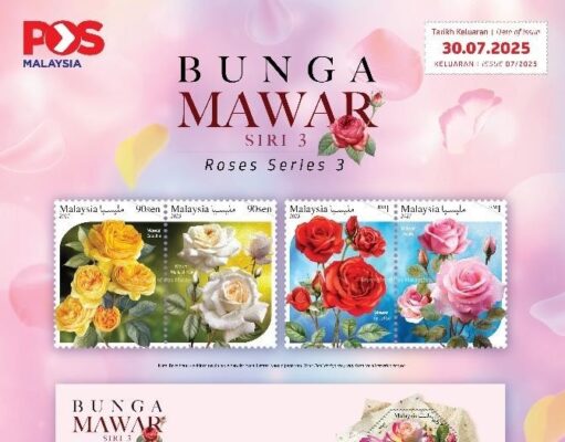 Pos Malaysia Launches Scented Roses Series Stamps