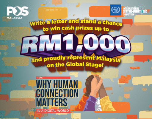 Pos Malaysia Invites Students Aged 9-15 Years to Join the 55th International Letter-Writing Competition 2026 For Young People