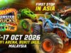 Malaysia is the first Asian tour stop for Hot Wheels Monster Trucks Live™: Glow-N-Fire Lands in Asia!