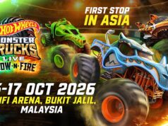 Malaysia is the first Asian tour stop for Hot Wheels Monster Trucks Live™: Glow-N-Fire Lands in Asia!
