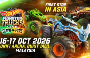 Malaysia is the first Asian tour stop for Hot Wheels Monster Trucks Live™: Glow-N-Fire Lands in Asia!
