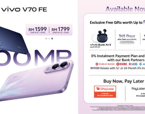 DOLLA Headlines vivo V70 FE First Sale Roadshow with Up to RM1,027 in Free Gifts