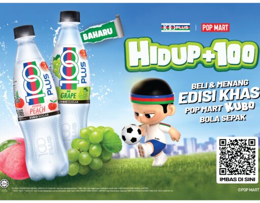 100PLUS appeals with collectables in first exclusive collaboration with POP MART“Hidup+100” hydration fuels passion across every walk of life with KUBO