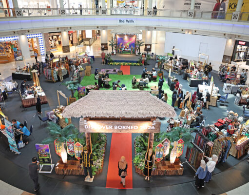in conjunction with the Hari Gawai harvest celebration, the Curve’s Centre Court transforms into the rich heritage and vibrant spirit of Borneo