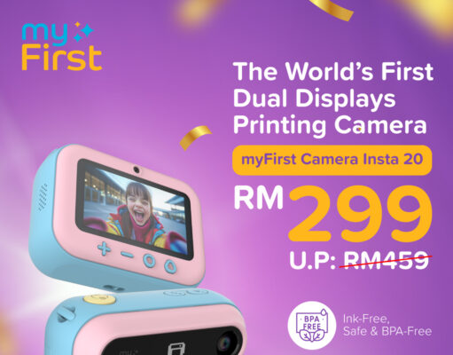 myFirst Brings the World’s First Dual-Display Printing Camera for Kids to Malaysia—Now at RM299 for a Limited Time