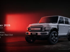 The iCAUR V23, an all electric boxy SUV, has won the Red Dot Award: Design Concept 2026 in Germany