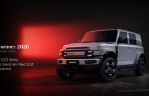The iCAUR V23, an all electric boxy SUV, has won the Red Dot Award: Design Concept 2026 in Germany