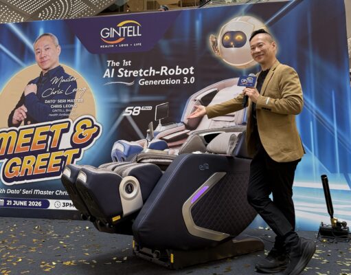 Gintell Launched their latest version of AI Stretch-Robot, S8 MAXX AI StretchRobot massage chair